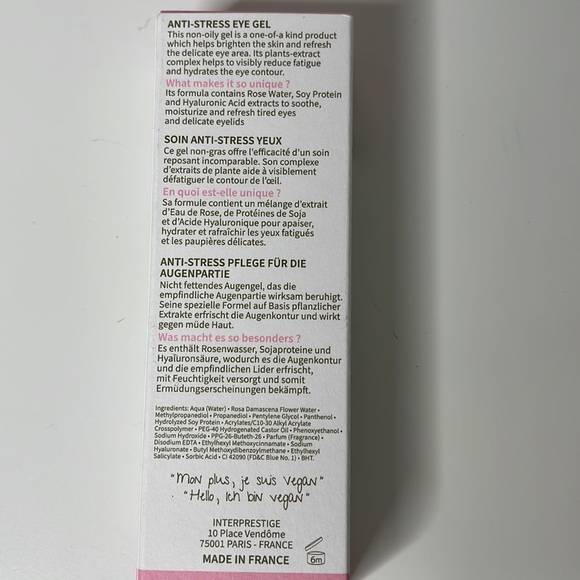 LA CURE BEAUTE Paris Anti-Stress Eye Gel 0.45 fl.oz Anti-fatigue & Puffi… - Picture 4 of 7